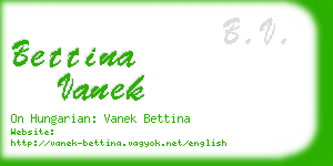 bettina vanek business card